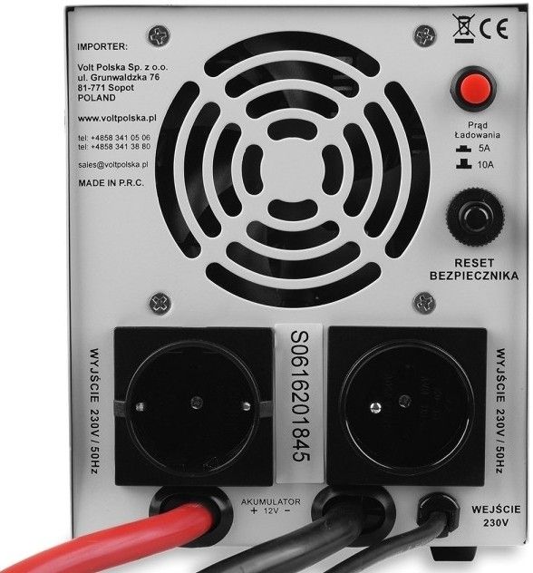 Гібридний ДБЖ/інвертор Volt Polska SINUS PRO 800 E 12/230V 500/800W (3SP080012E)