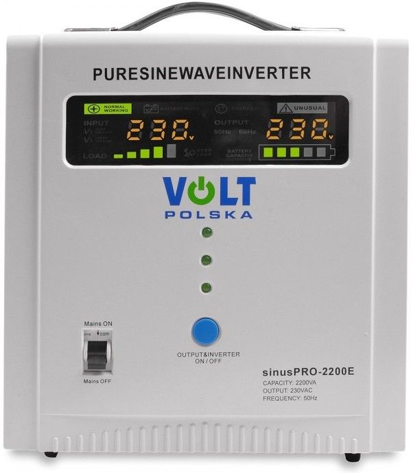 Гібридний ДБЖ/інвертор Volt Polska SINUS PRO 2200 E PLUS (3SPM22012M)