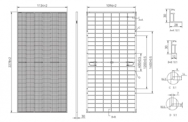 Tongwei Solar TWMND-72HD590(BF) Bifacial Topcon N-type